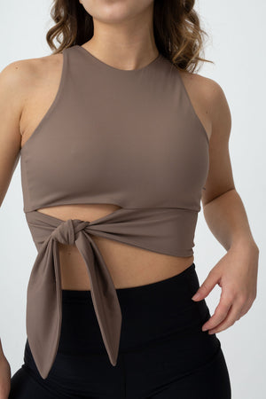 PRE ORDER Yaz Active Top Taupe